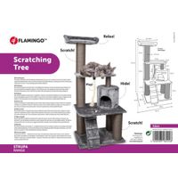 Flamingo Scratching tree  Edan Grey & Dark grey