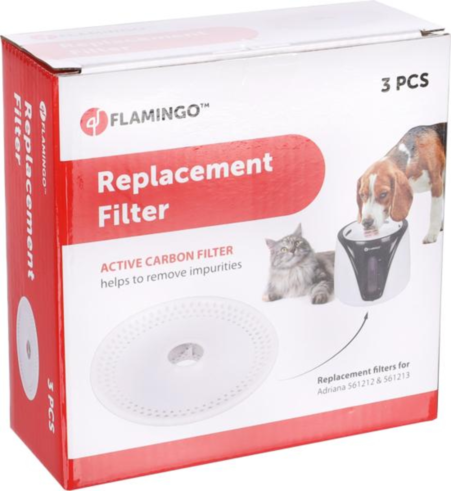 Flamingo Filtro fuente automatico d'acqua Adriana Redondo Blanco