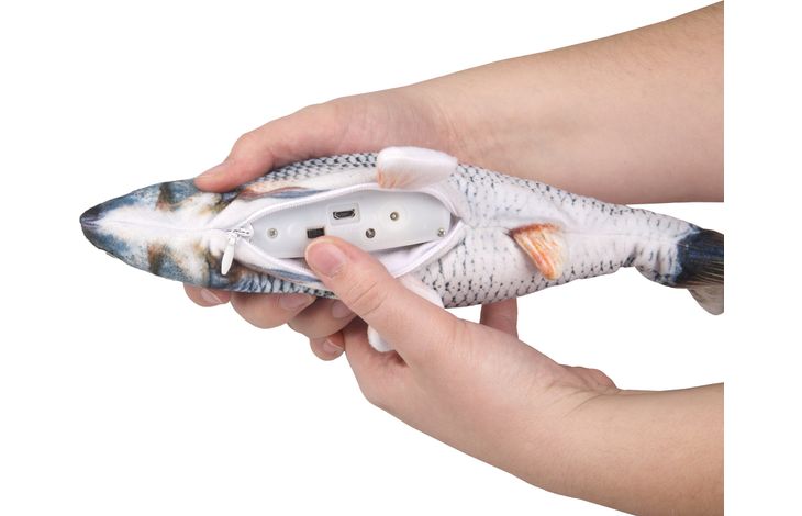 Flamingo Elektronisch Speelgoed Flounder Vis Grijs
