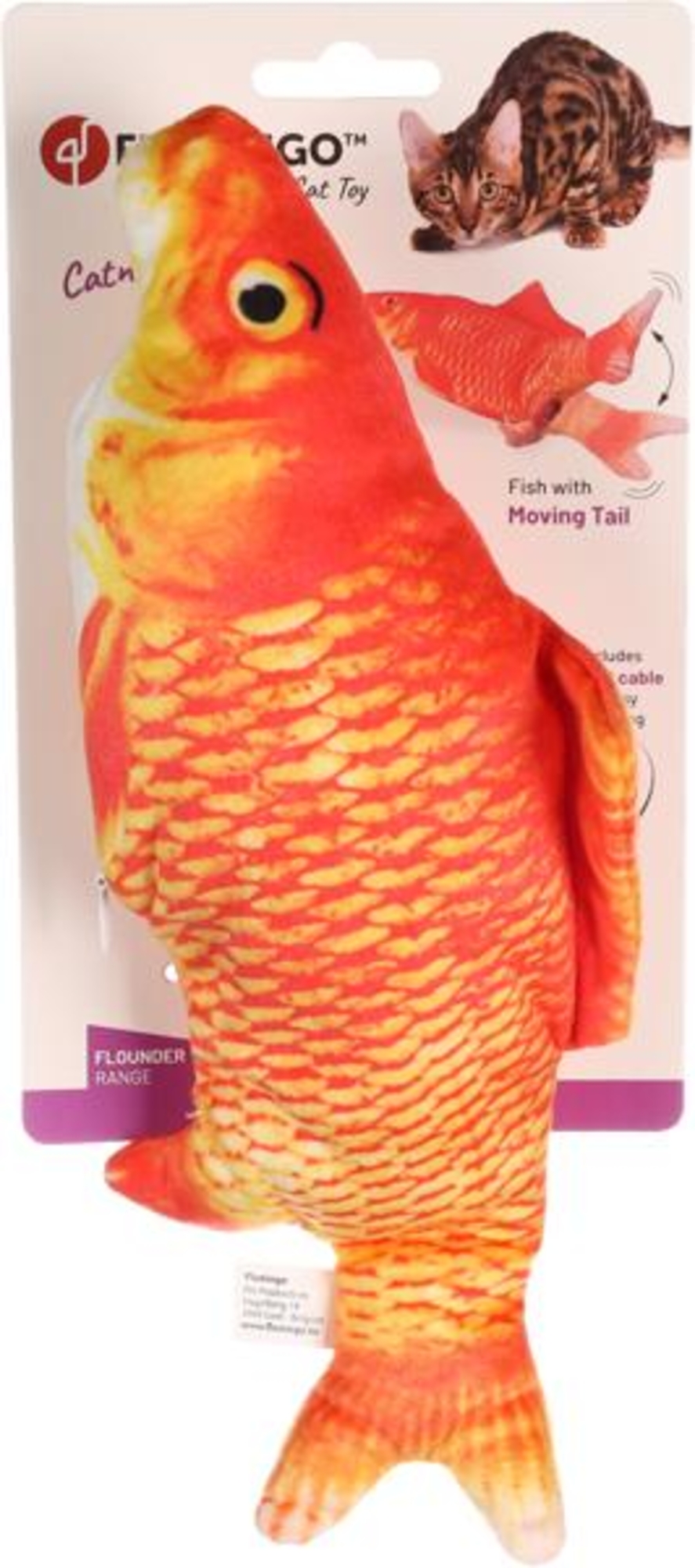 Flamingo Electronic toy Flounder Fish Orange