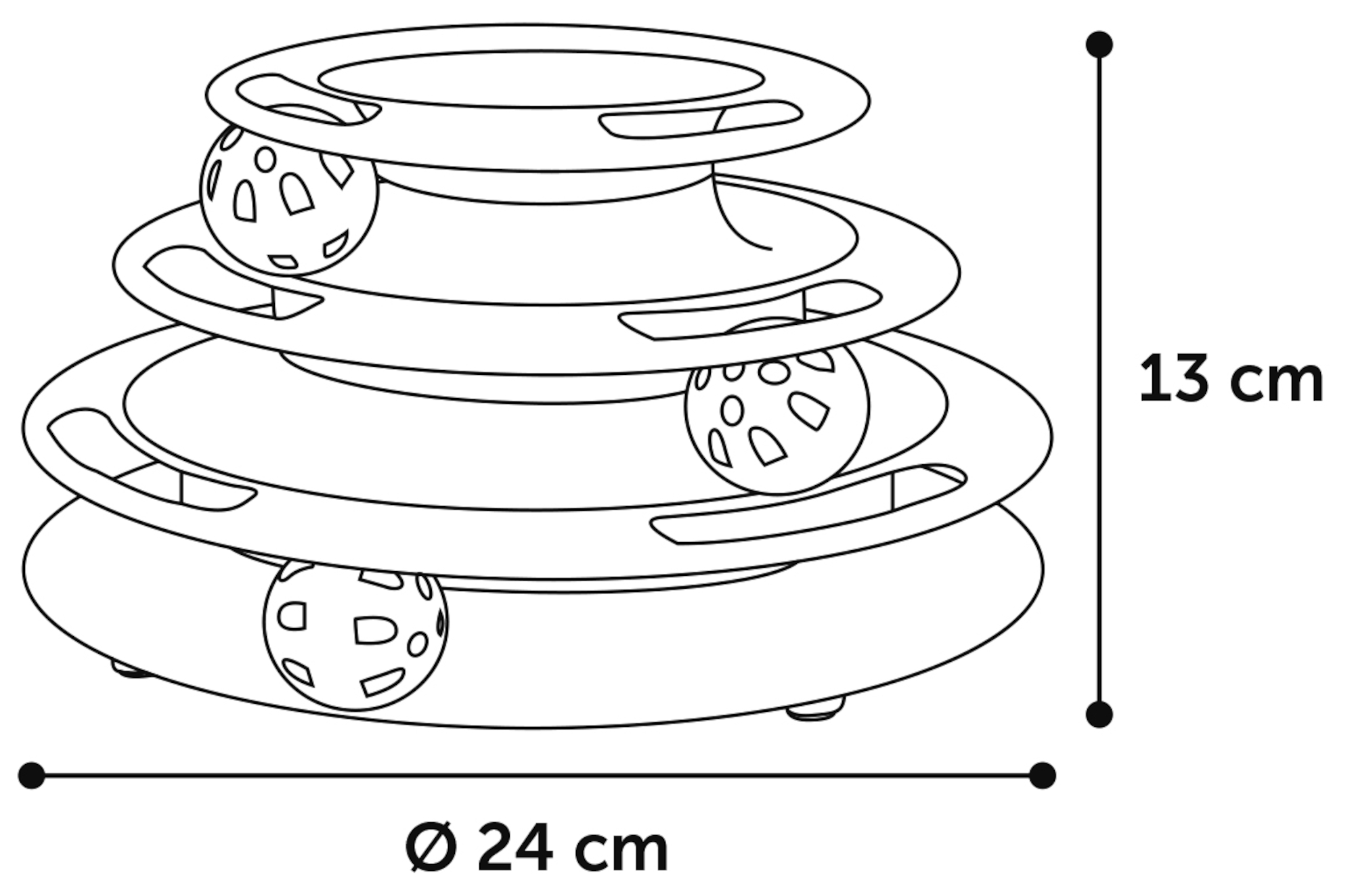 Flamingo Toy Bagera Ball track & Tower with ball Mix
