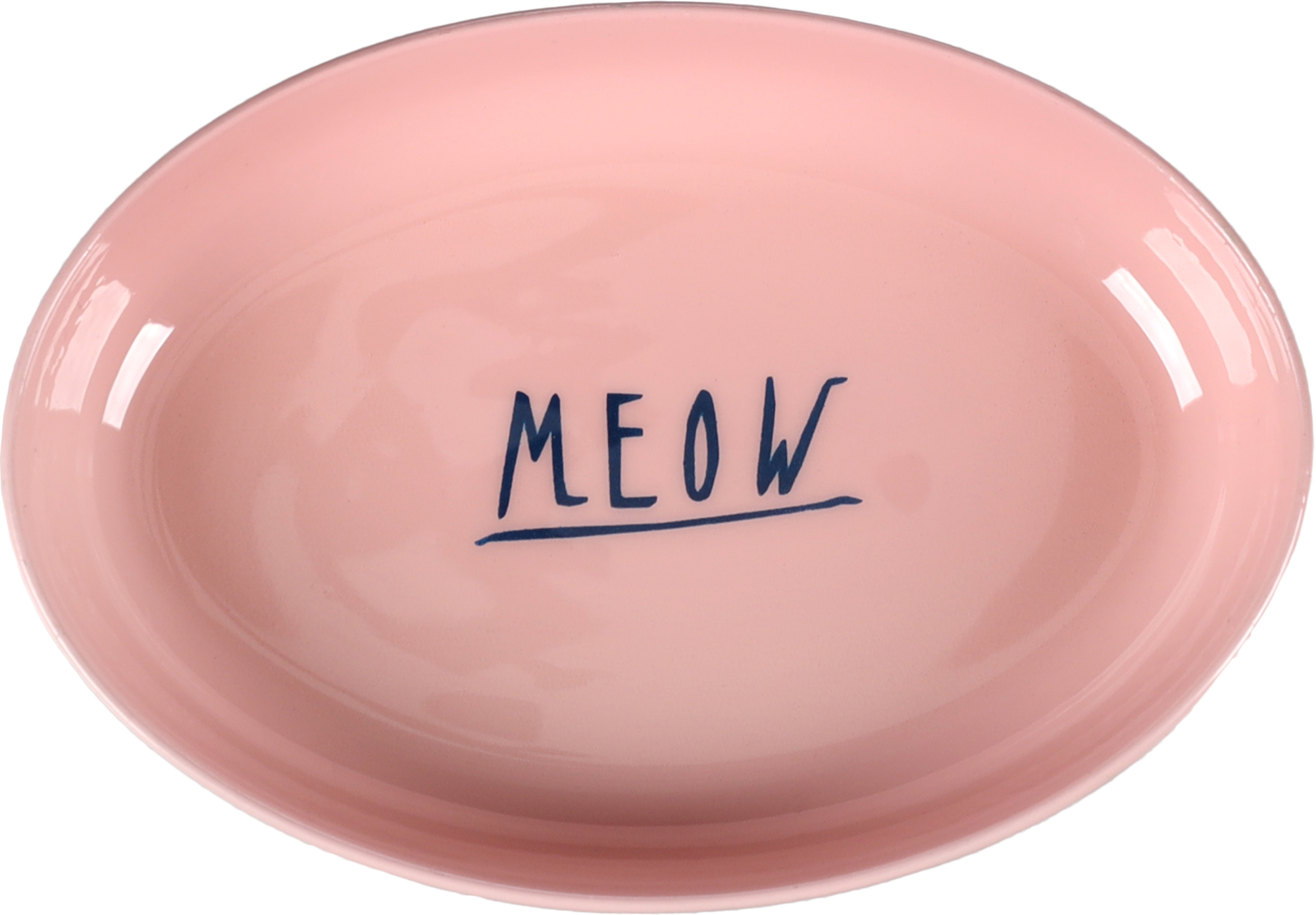 Flamingo Futter- und Trinknapf Nell Oval Hellgrau & Rosa