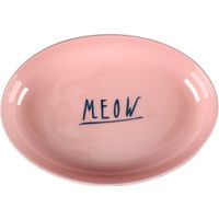 Flamingo Futter- und Trinknapf Nell Oval Hellgrau & Rosa