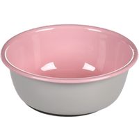 Flamingo Gamelle pour la nourriture et l'eau Nell Rond Gris clair & Rose