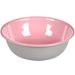 Feeding and drinking bowl Nell Round Light grey & Pink