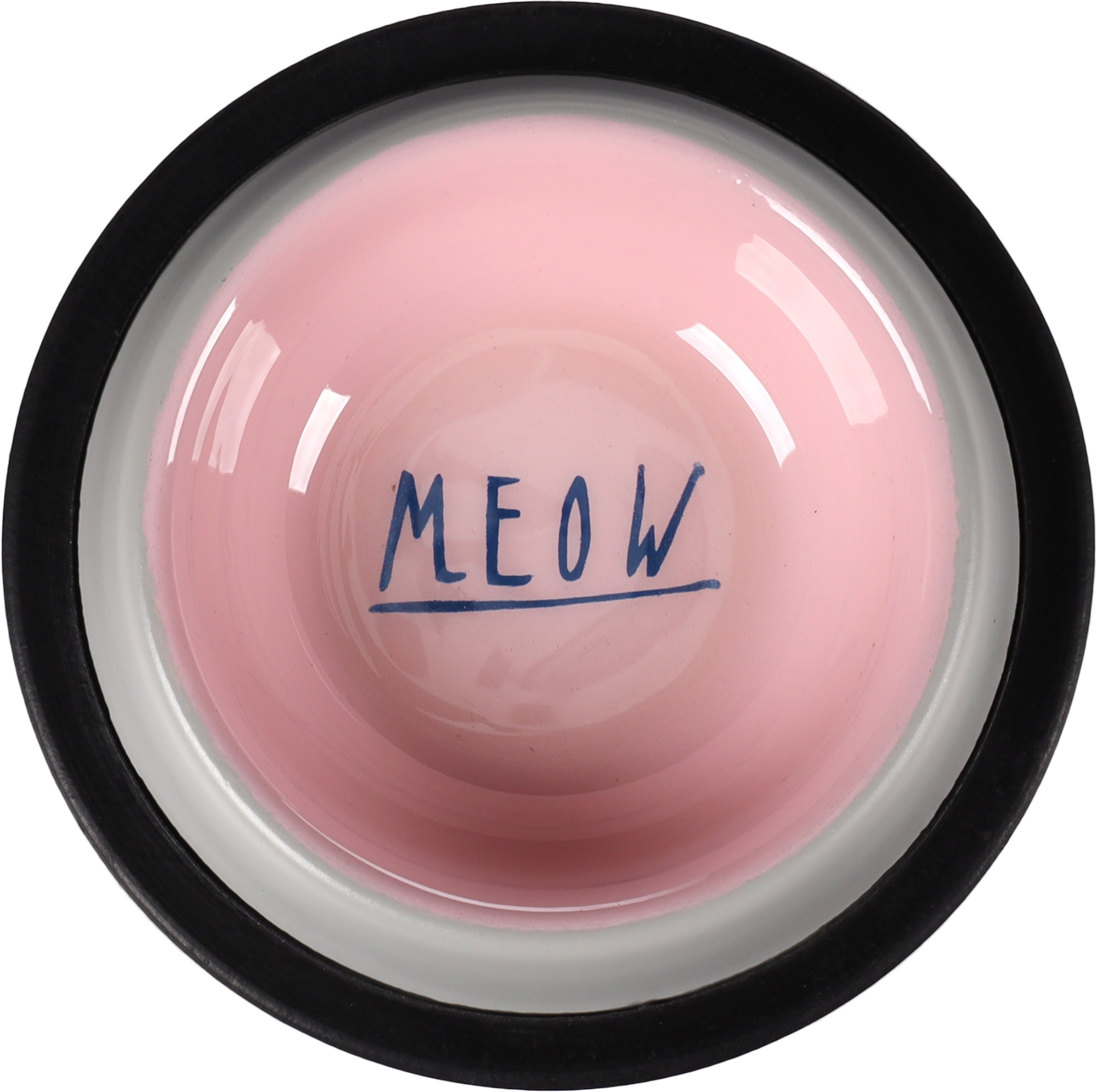 Flamingo Futter- und Trinknapf Nell Rund Hellgrau & Rosa