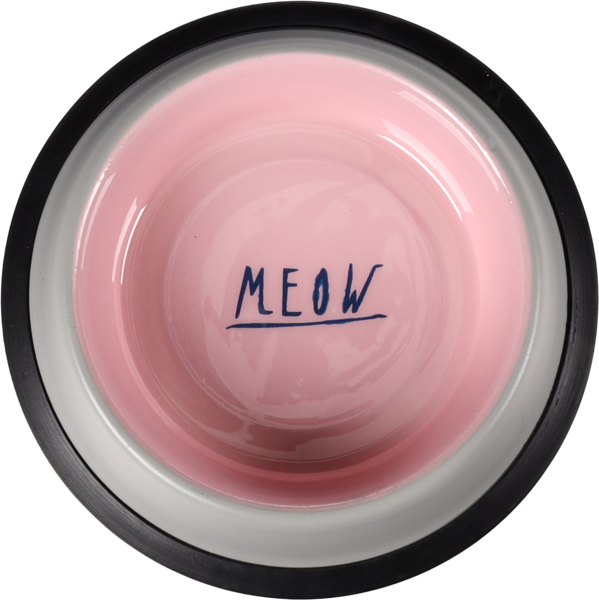 Flamingo Feeding and drinking bowl Nell Round Light grey & Pink