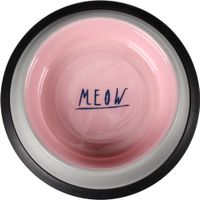 Flamingo Feeding and drinking bowl Nell Round Light grey & Pink