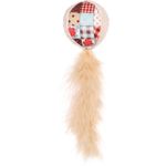 Toy Vinta Ball with feathers Mix