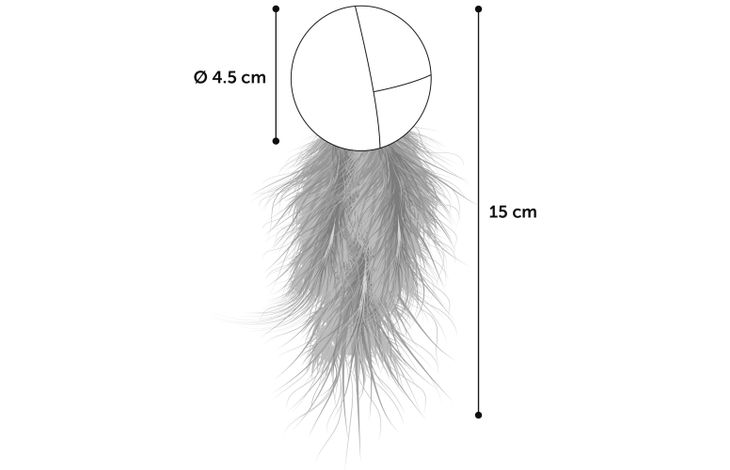 Flamingo Toy Vinta Ball with feathers Mix