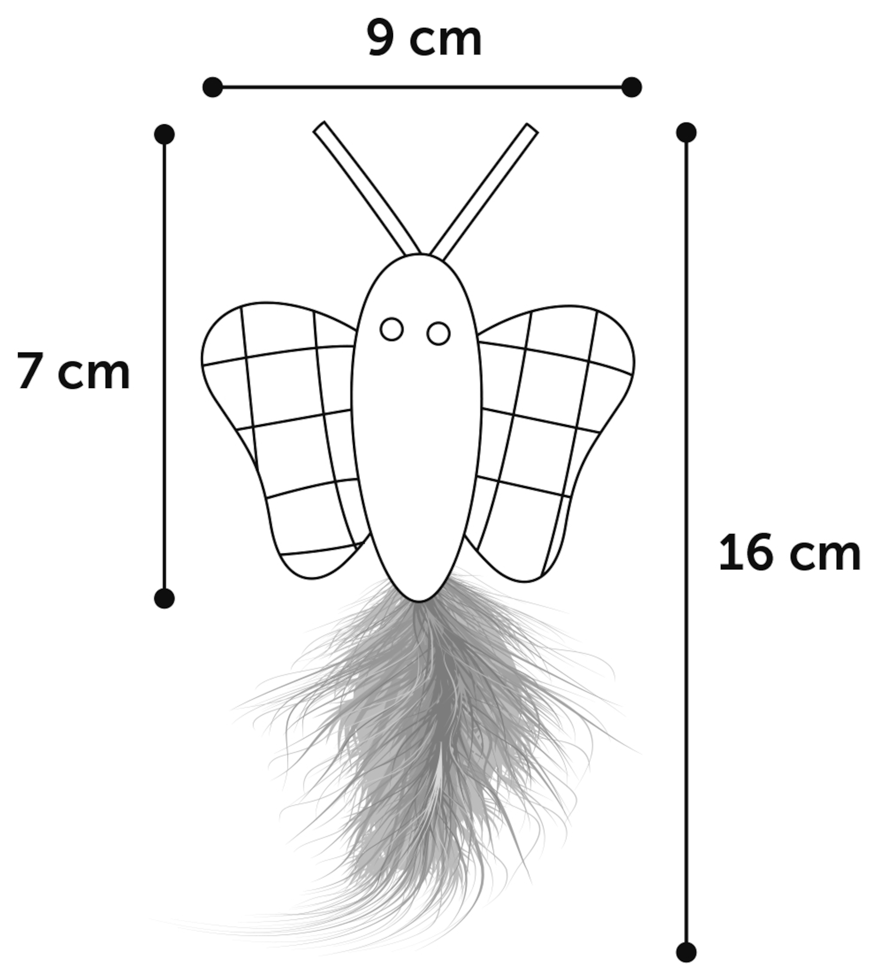 Flamingo Giocattolo Vinta Farfalla Mix