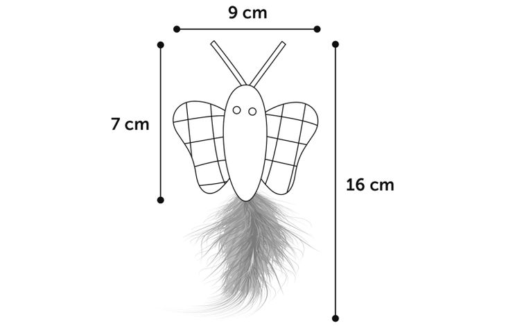 Flamingo Giocattolo Vinta Farfalla Mix