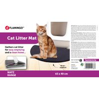 Flamingo Kattenbakmat Matz Zwart