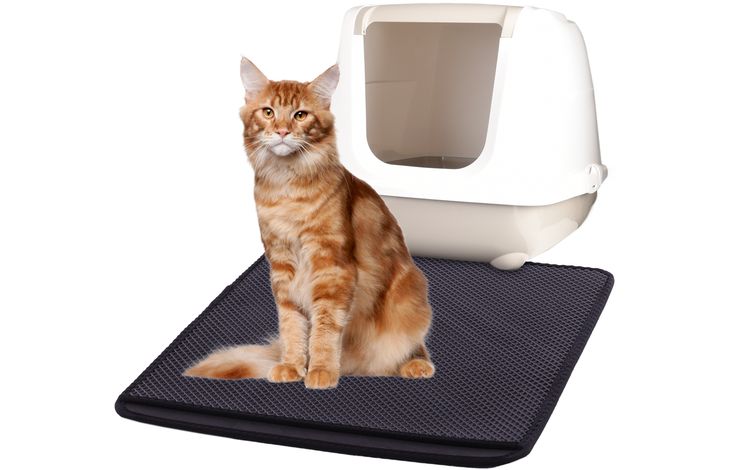 Flamingo Kattenbakmat Matz Zwart