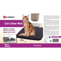 Flamingo Kattenbakmat Matz Zwart