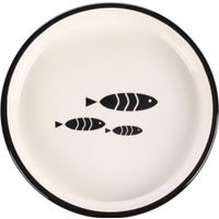 Flamingo Bol para comida y bebida Sardi Redondo Negro & Blanco