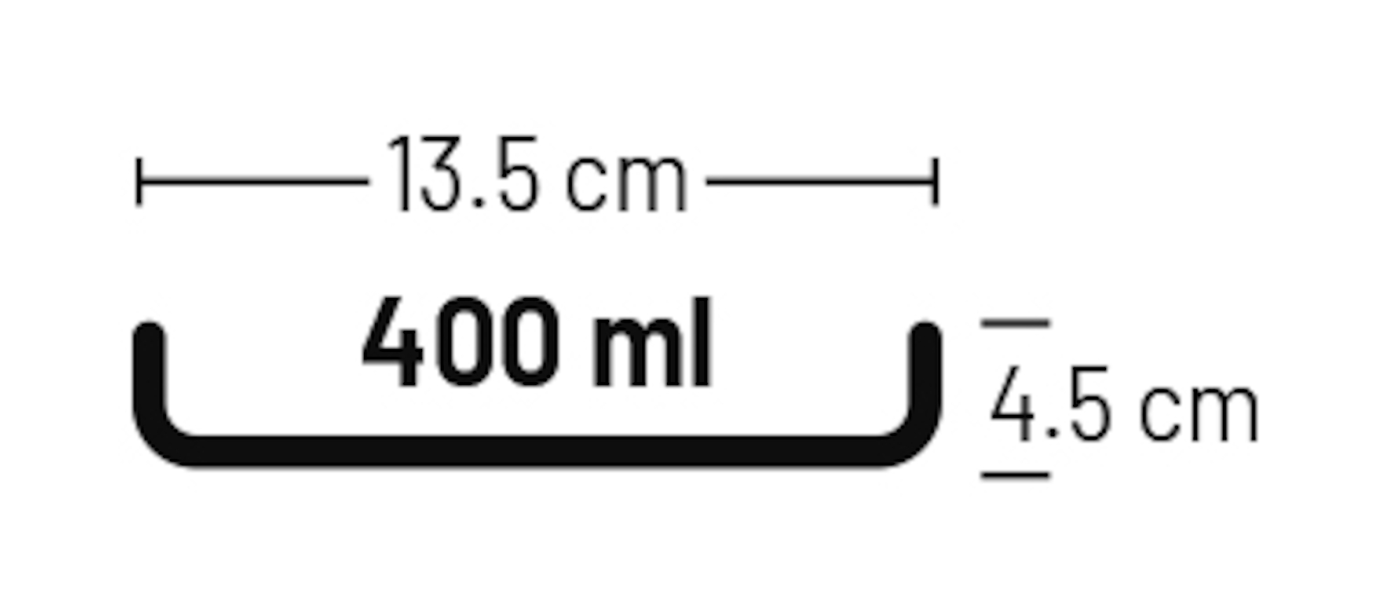 Flamingo Bol para comida y bebida Sardi Redondo Negro & Blanco