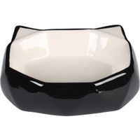Flamingo Futter- und Trinknapf Kubo Schwarz & Weiß