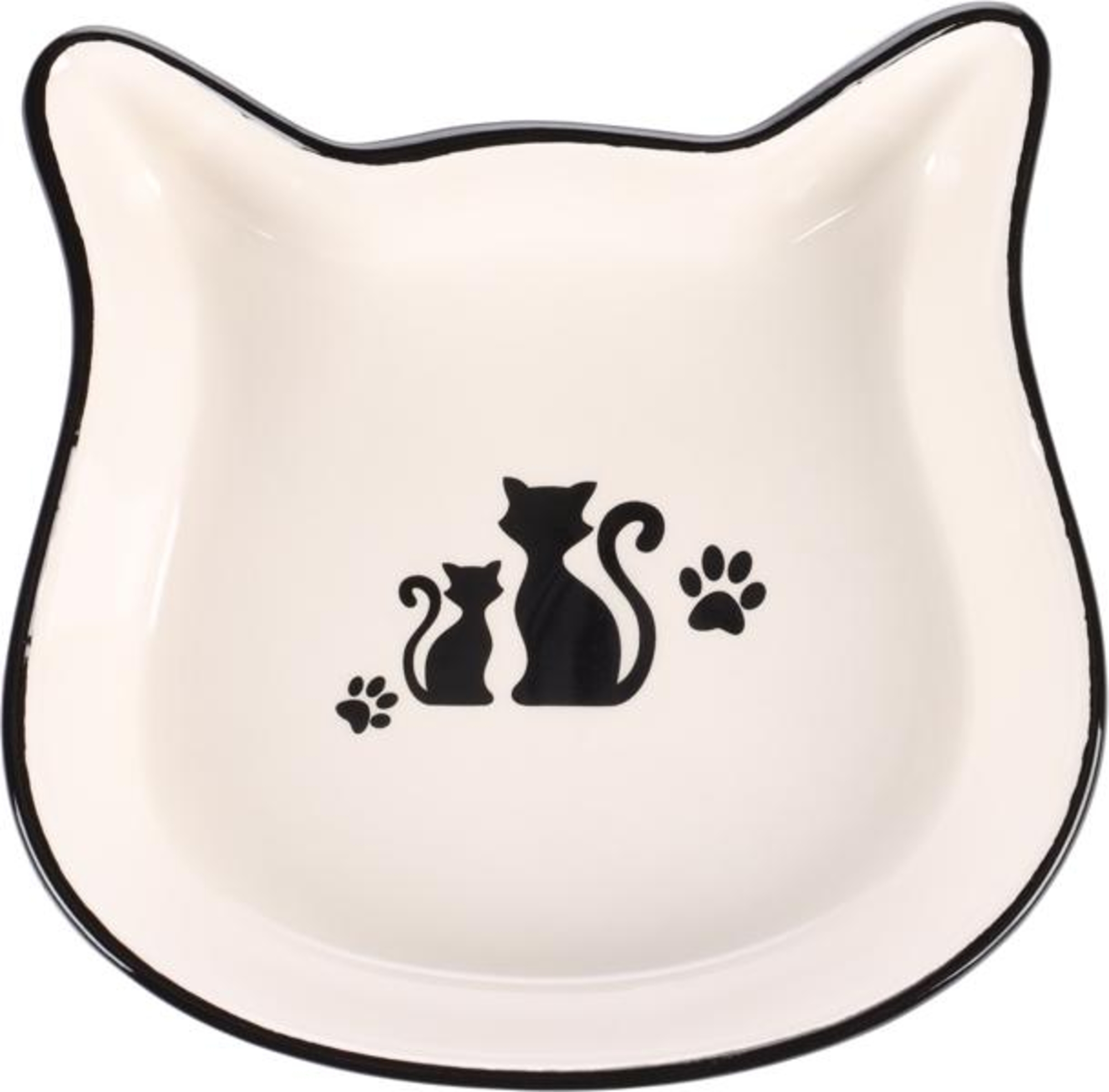 Flamingo Bol para comida y bebida Nona Negro & Blanco