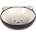 Feeding and drinking bowl Kajo Black & White