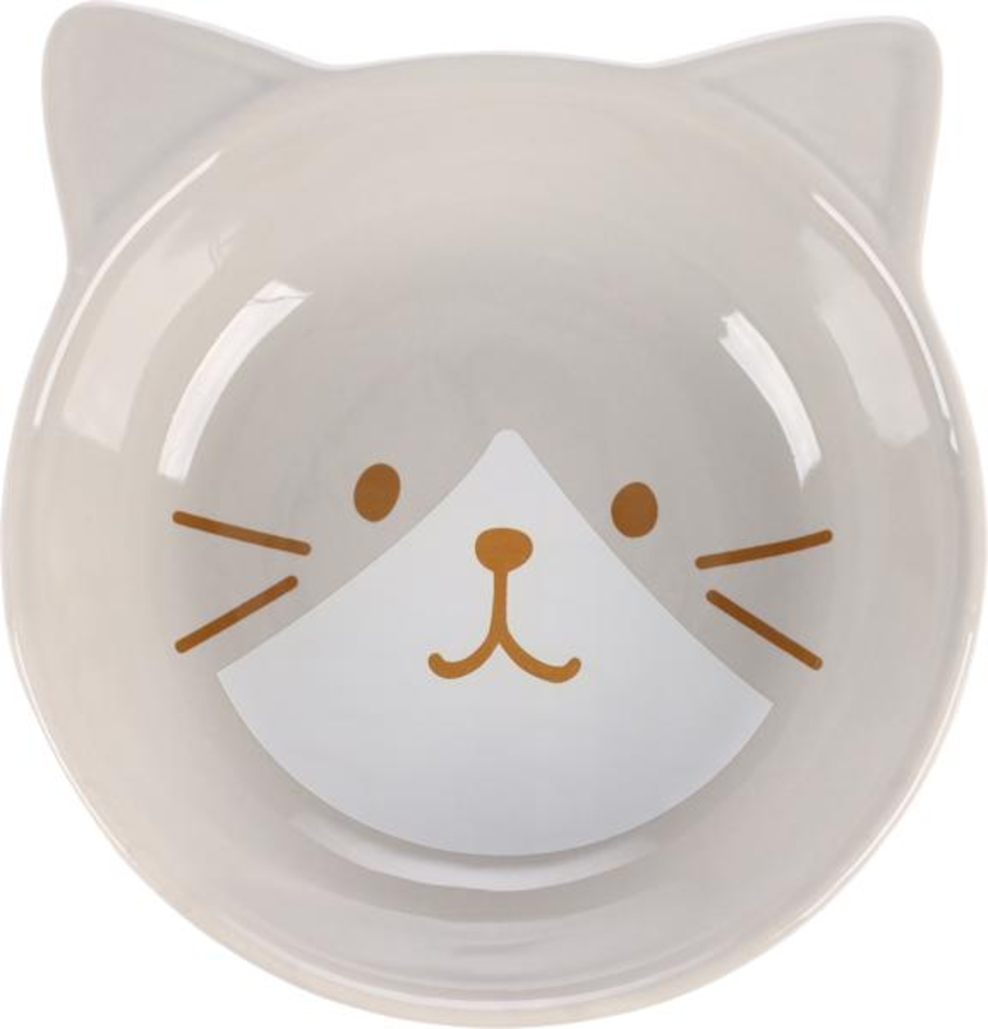 Flamingo Futter- und Trinknapf Kapo Rund Hellgrau