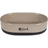 Feeding and drinking bowl Auri Oval Taupe
