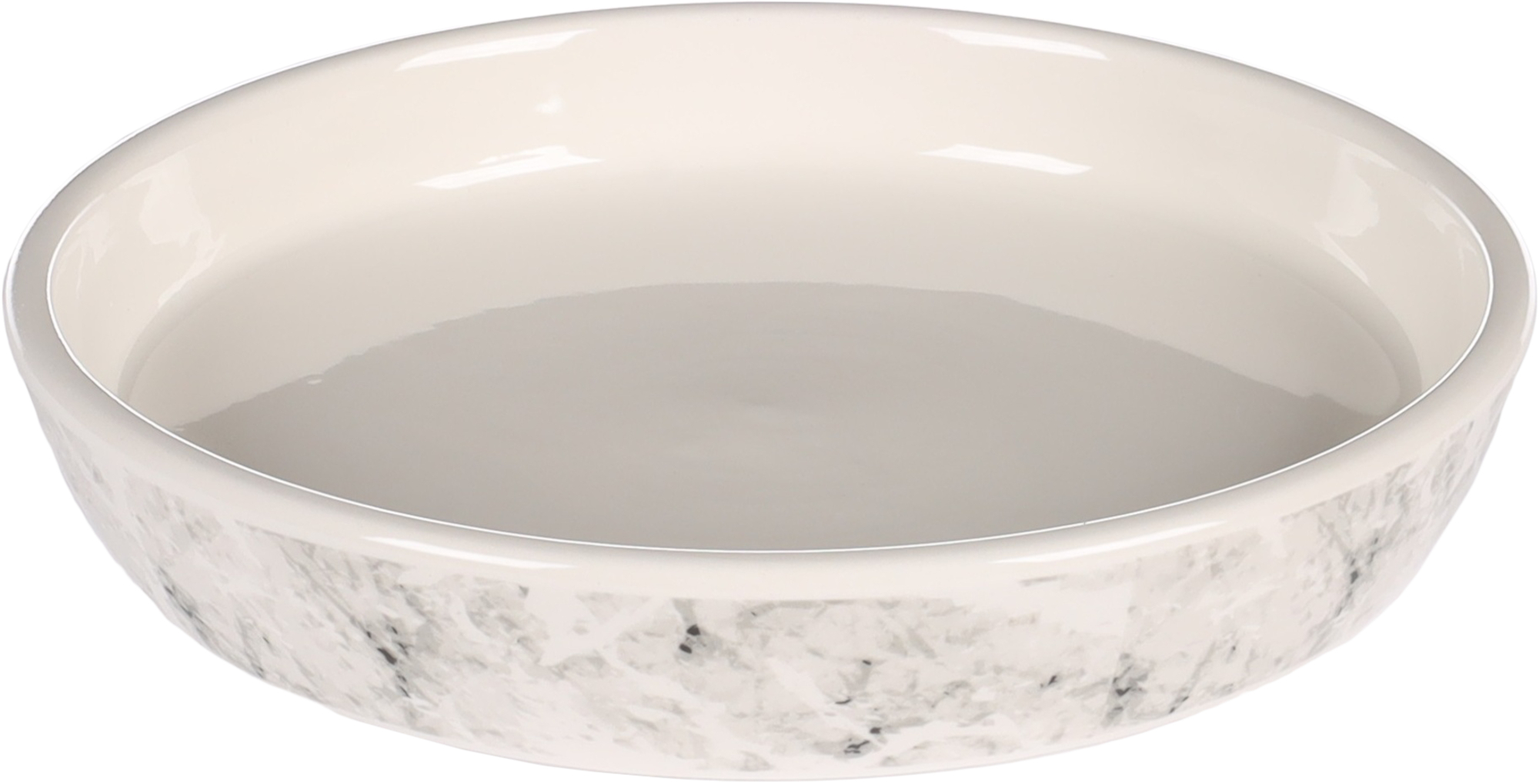 Flamingo Bol para comida y bebida Marmi Redondo Gris claro