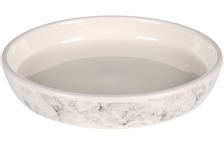 Flamingo Bol para comida y bebida Marmi Redondo Gris claro