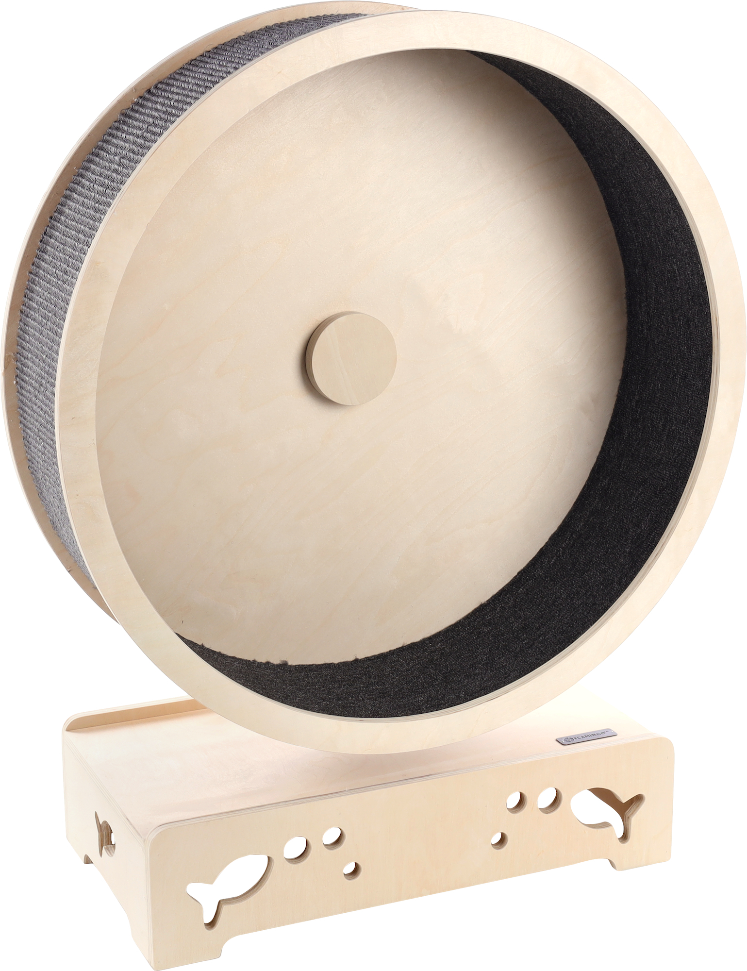 Flamingo Toy Eksi Exercise wheel Light brown