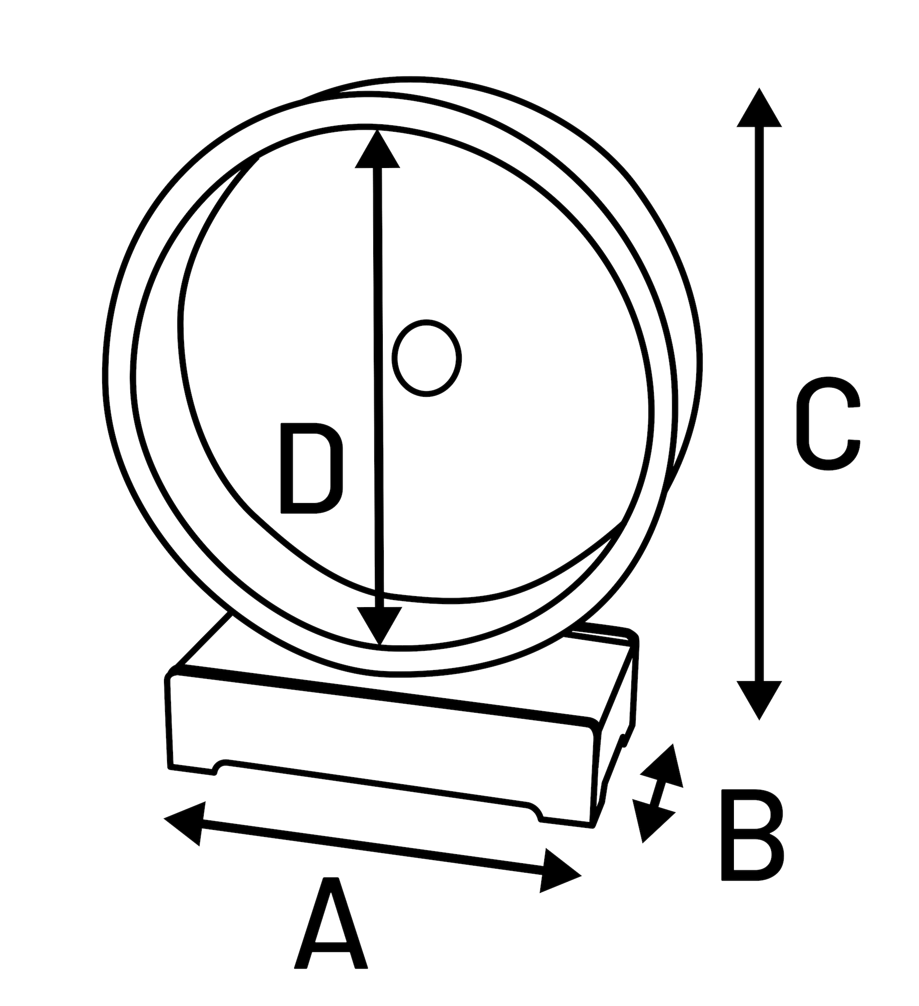 Flamingo Toy Eksi Exercise wheel Light brown
