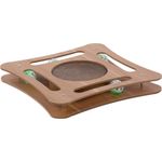 Scratching toy Densi  Square with ball Brown