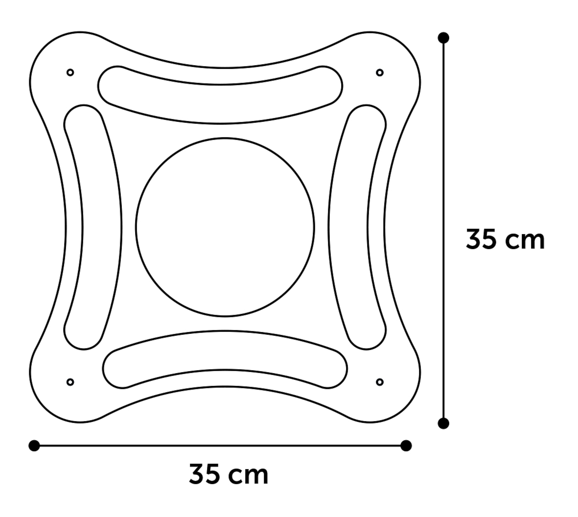 Flamingo Juguete rascador Densi  Cuadrado con bola Marrón