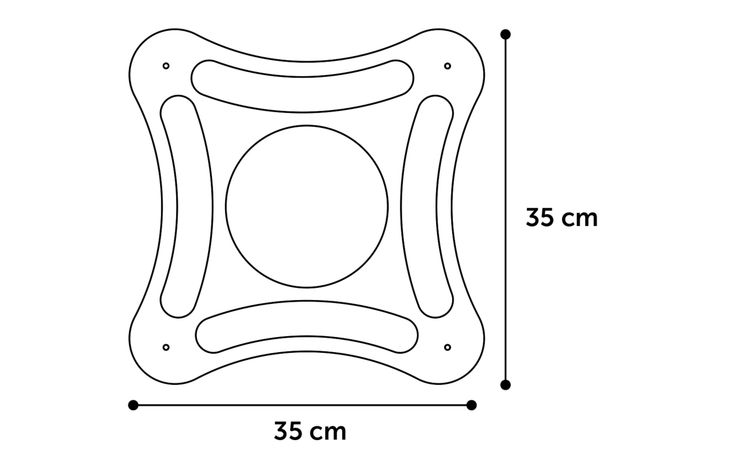 Flamingo Juguete rascador Densi  Cuadrado con bola Marrón