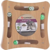 Flamingo Juguete rascador Densi  Cuadrado con bola Marrón