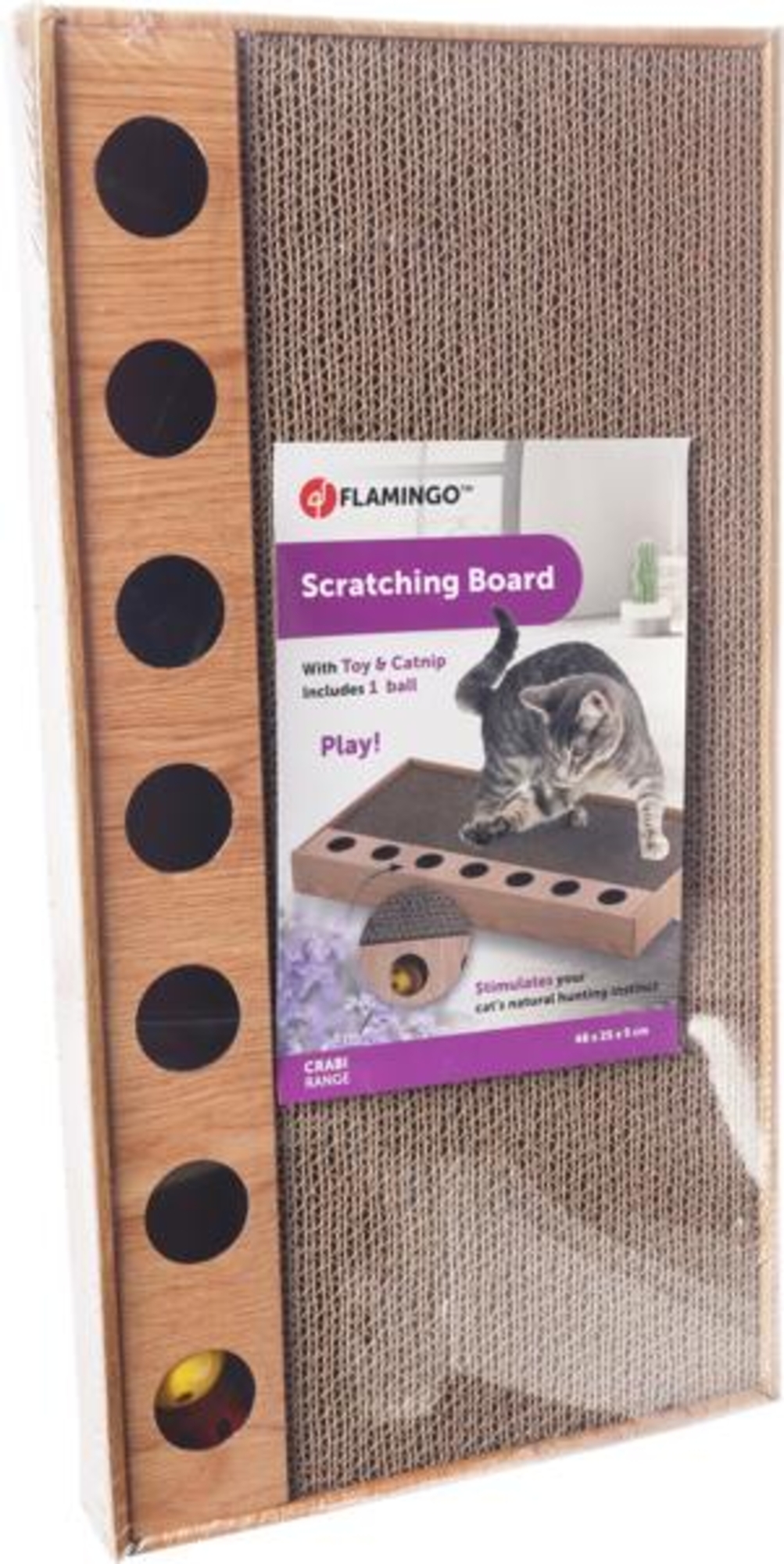 Flamingo Jouet à griffer Crabi Brun