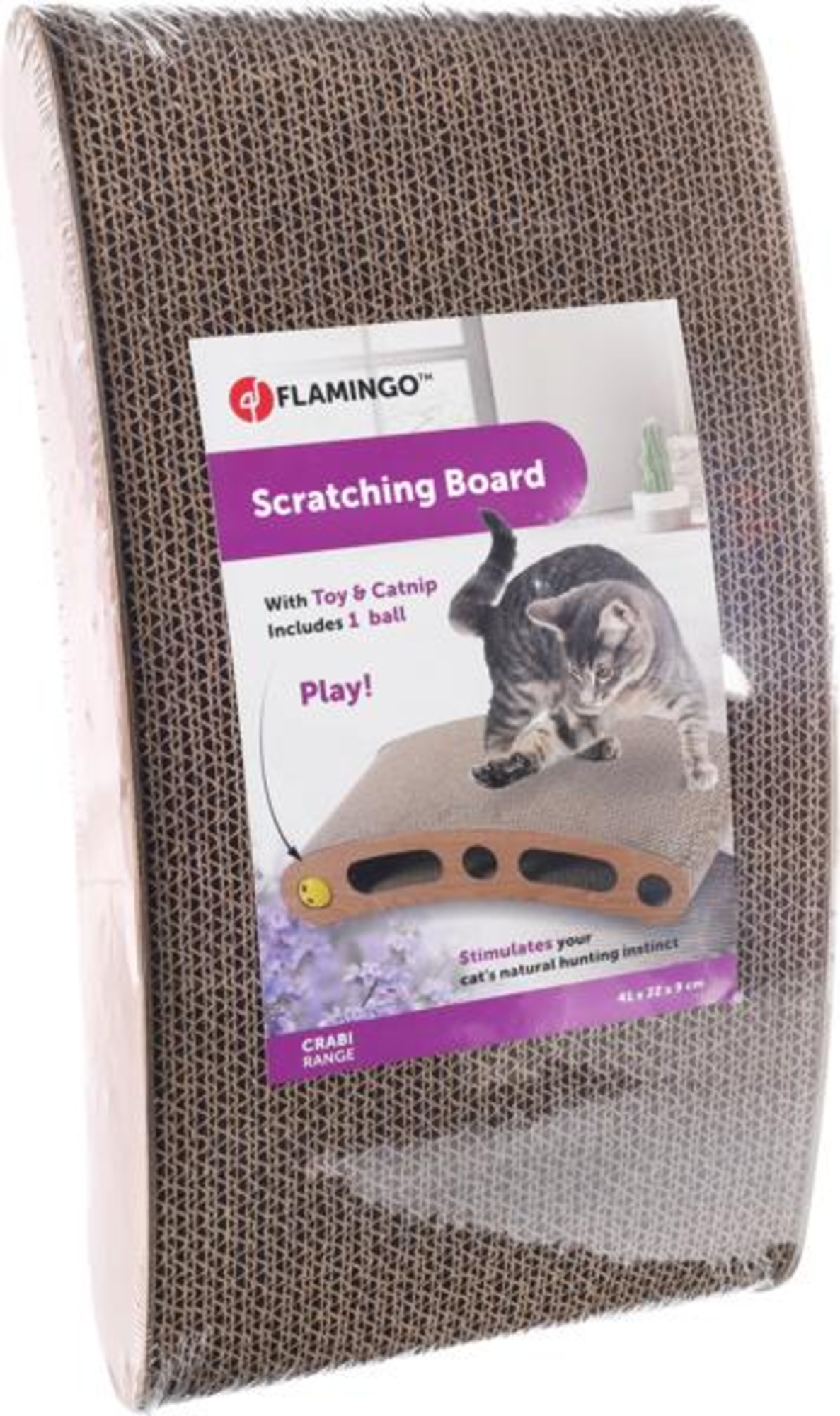 Flamingo Scratching toy Crabi Brown