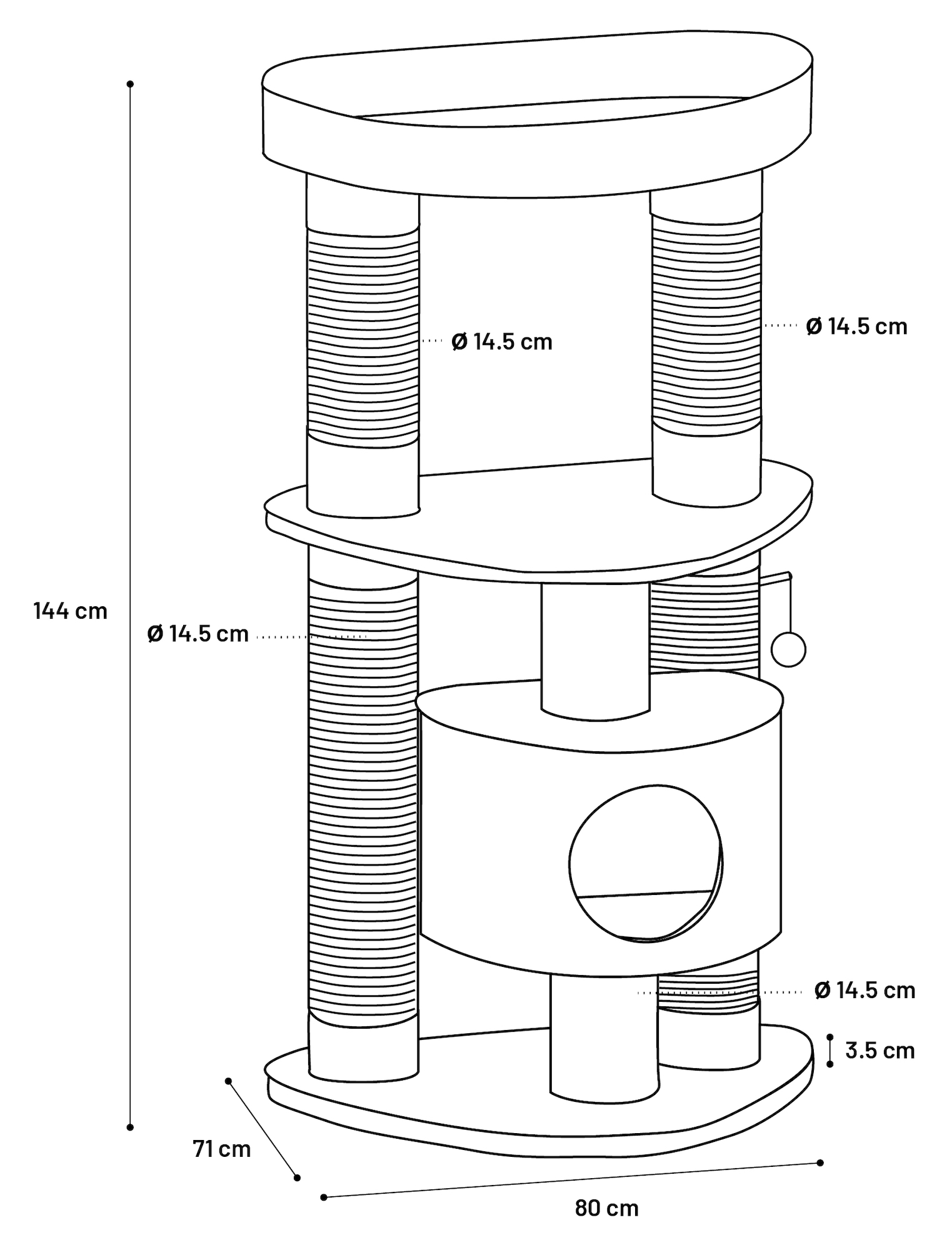 Flamingo Krabpaal Cory Grijs