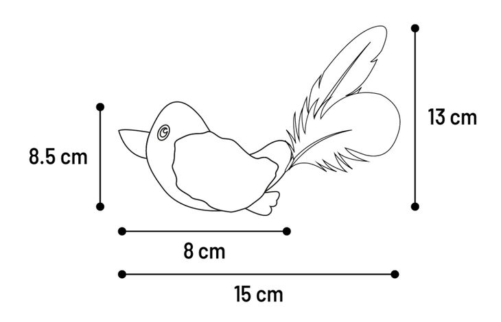 Flamingo Spielzeug Jeany Vogel Dunkelblau