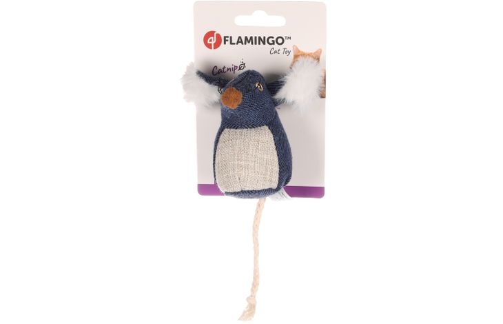 Flamingo Speelgoed Jeany Muis Donkerblauw