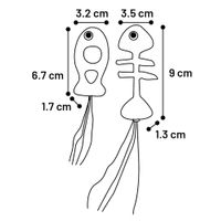 Flamingo Juguete Boleo Pez & Espina de pescado Verde