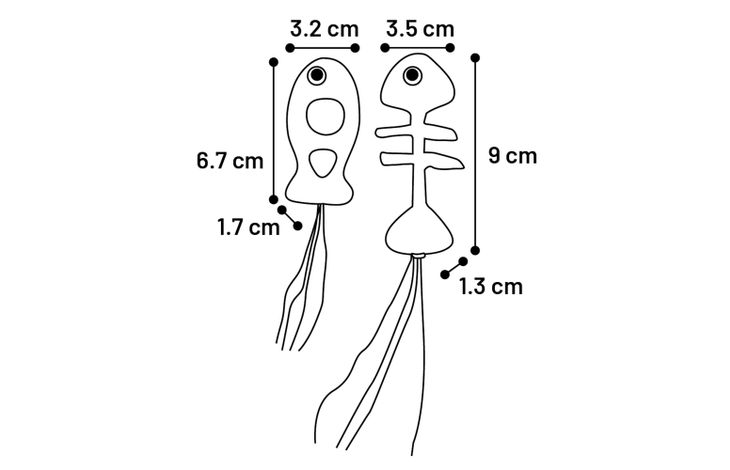 Flamingo Juguete Boleo Pez & Espina de pescado Verde