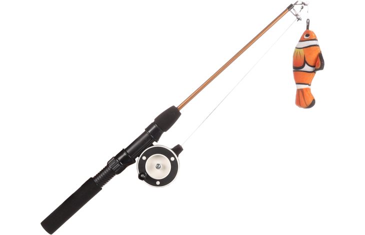 Flamingo Jouet Rodney Poisson clown & Canne à pêche Orange