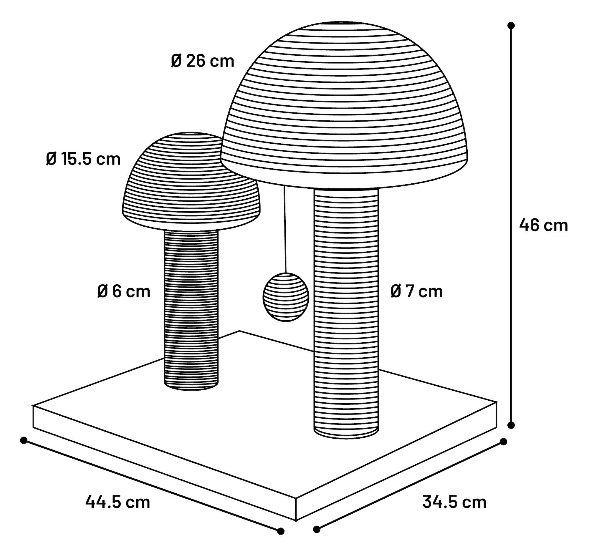 Flamingo Scratching tree  Nisha Beige