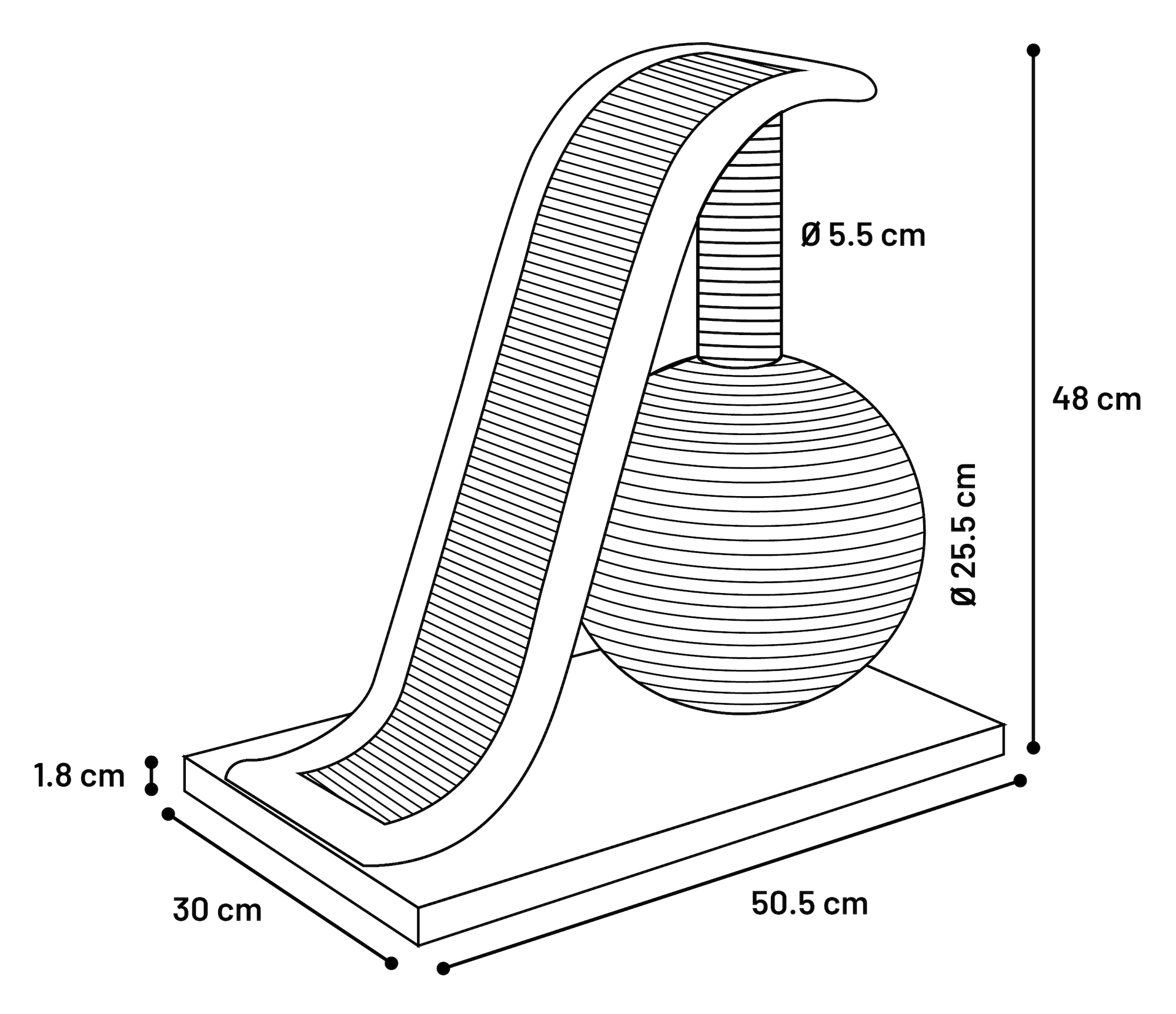 Flamingo Scratching tree  Rina Beige