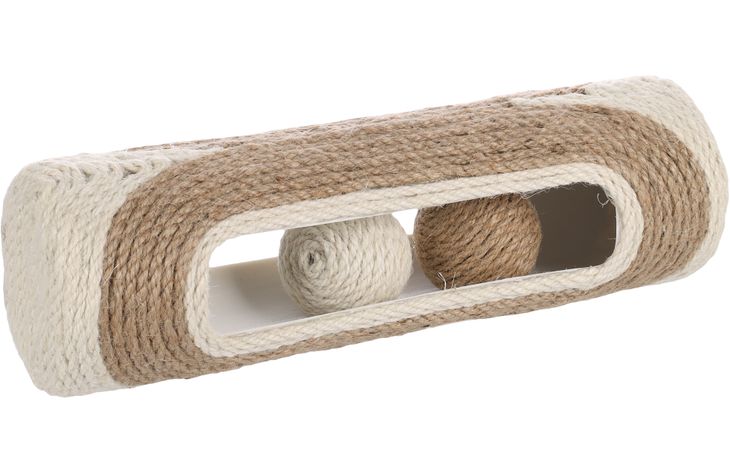 Flamingo Juguete Chester Tubo con bola Marrón & Beige