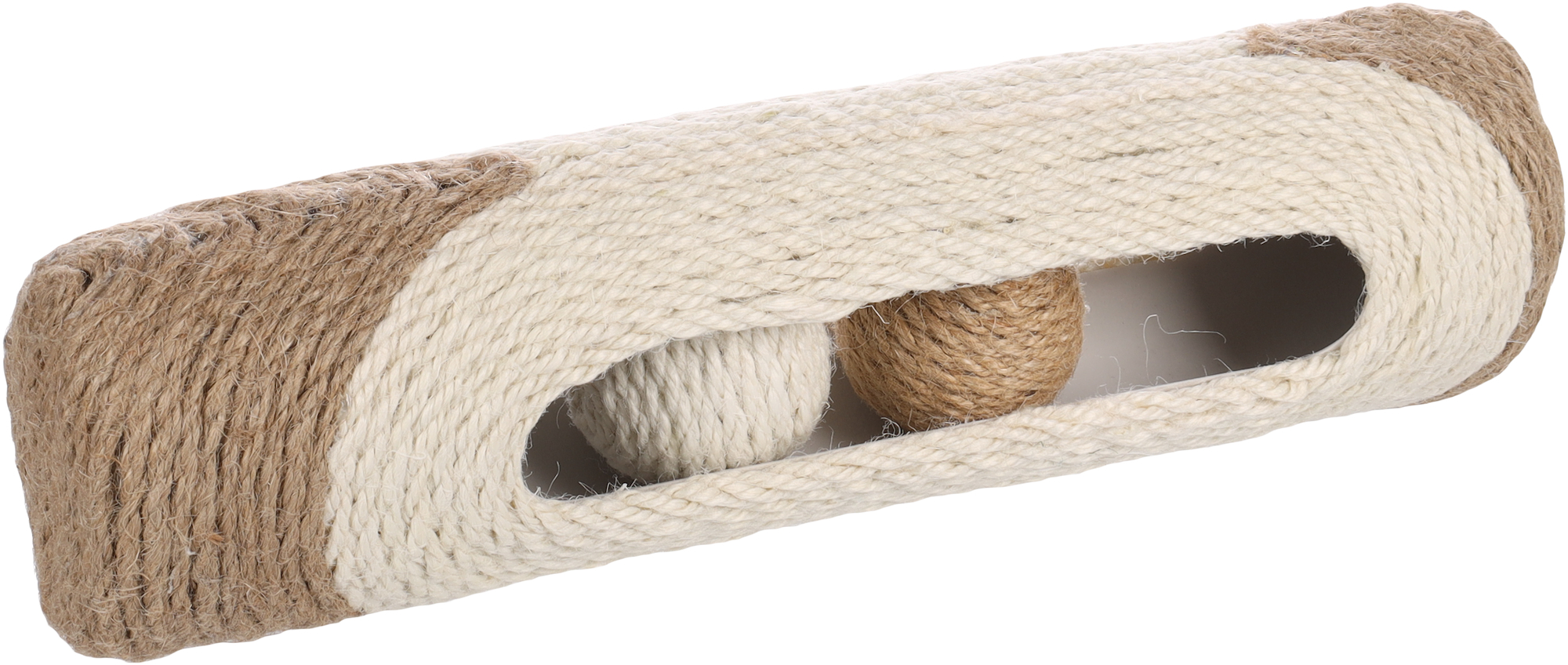 Flamingo Toy Cooper Tube with ball Brown & Beige