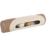 Toy Cooper Tube with ball Brown & Beige