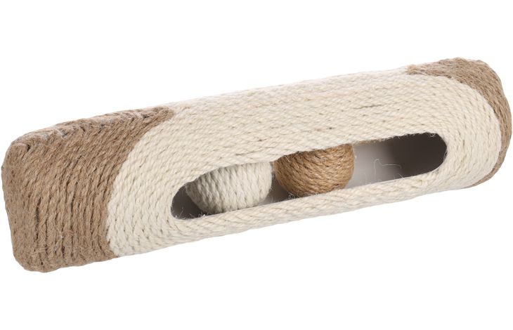 Flamingo Toy Cooper Tube with ball Brown & Beige