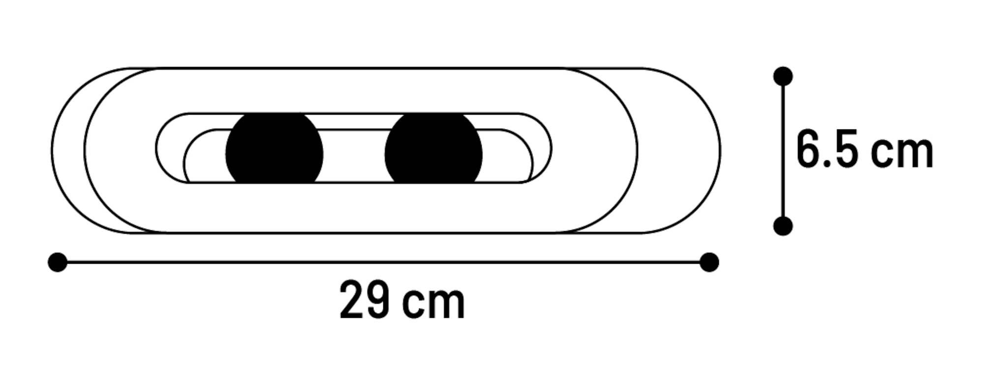 Flamingo Toy Cooper Tube with ball Brown & Beige