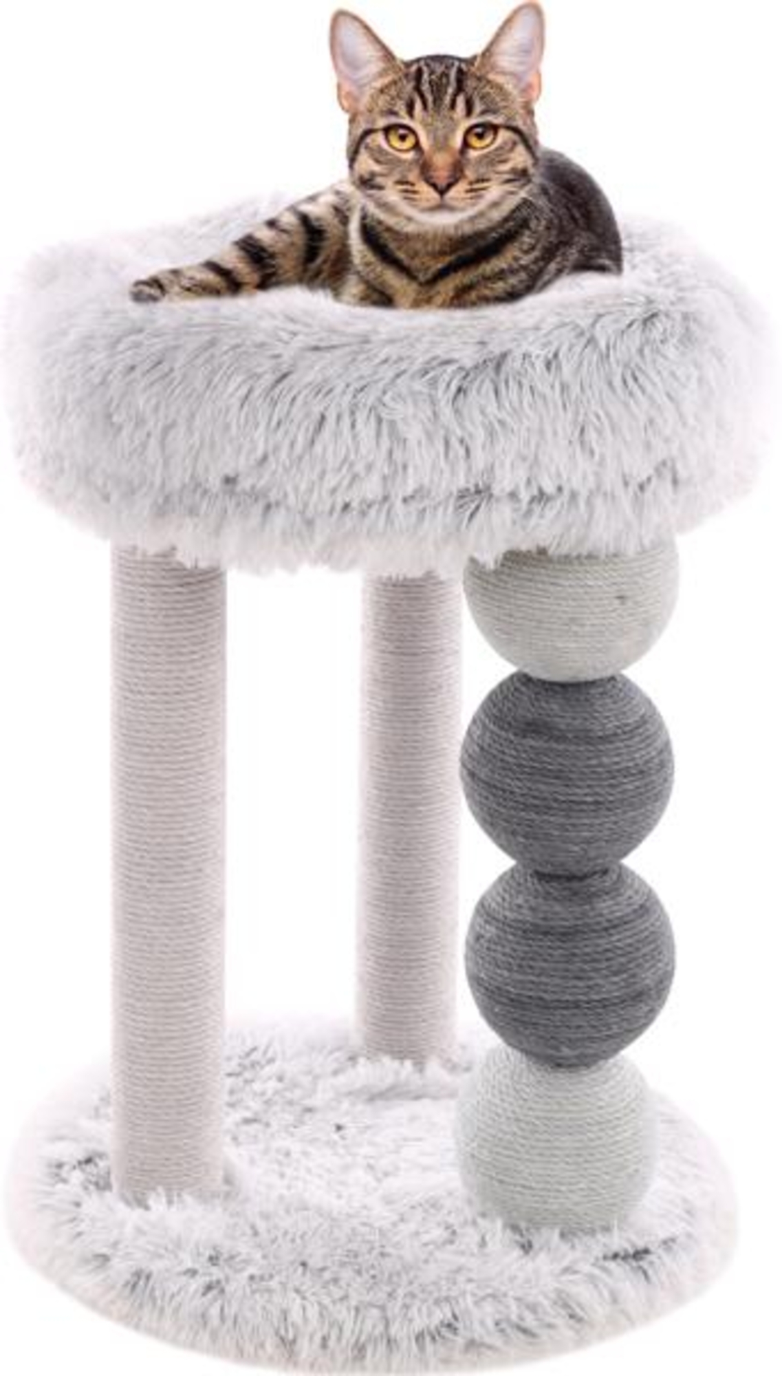 Flamingo Scratching tree  Duchess Grey & White